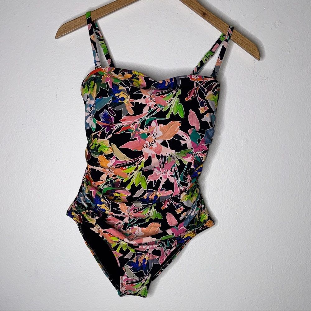New HANKY PANKY Strapless Bandeau One-Piece Swimsuit Size Small - Picture 5 of 14